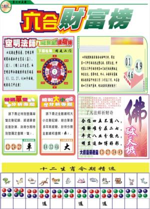 财富榜第2026245期资料图片