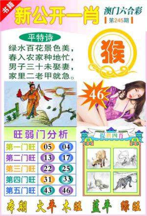 新公开一肖第2026245期资料图片