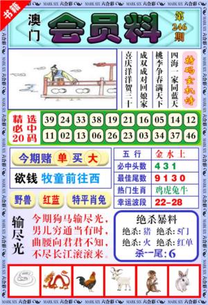 澳门银宝典第2026246期资料图片
