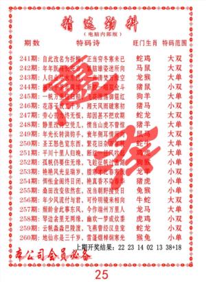 精选劲料第2026246期资料图片
