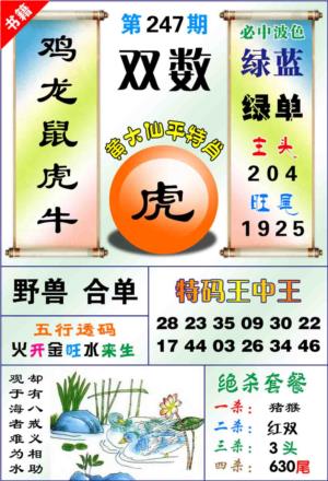 澳门平特王中正第2026247期资料图片