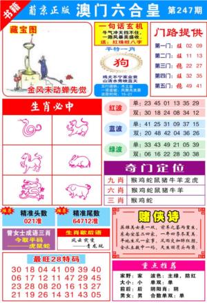 澳门六合皇心水第2026247期资料图片